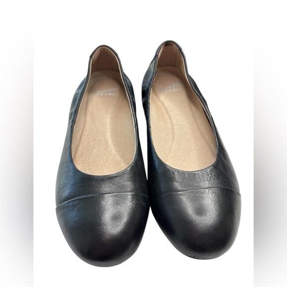 DANSKO Lisanne Black Leather Slip On Ballet Flats Womens Shoe Size 38 US 7.5 / 8 - Picture 3 of 14